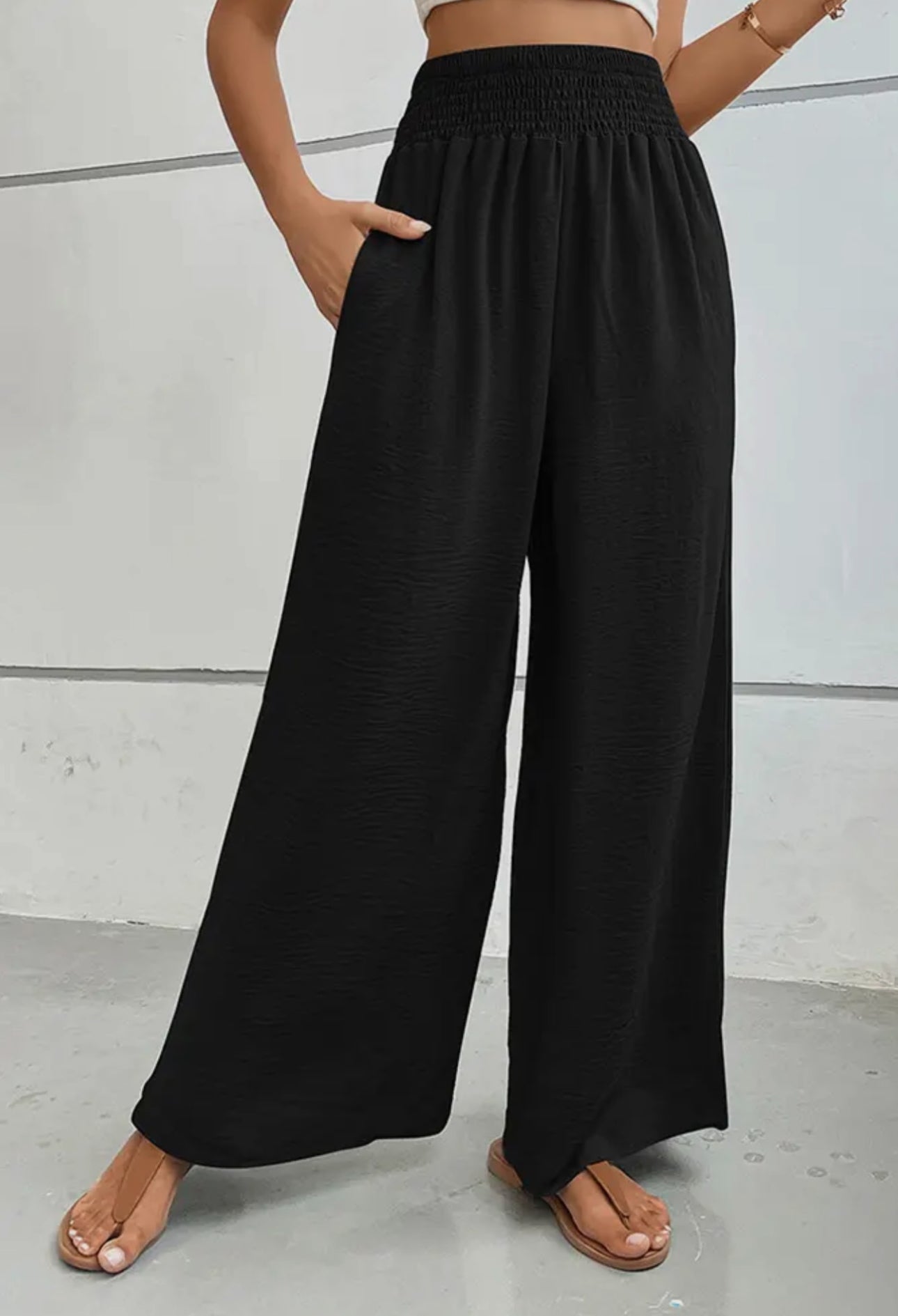 black palazzo pants