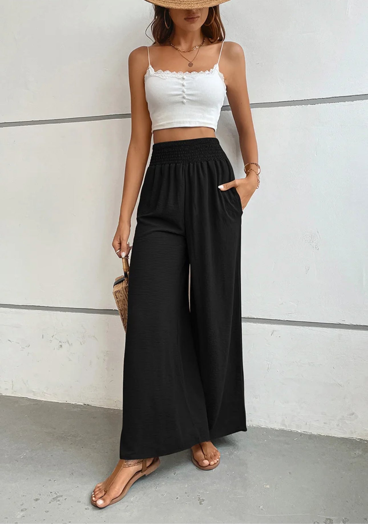 palazzo pants black