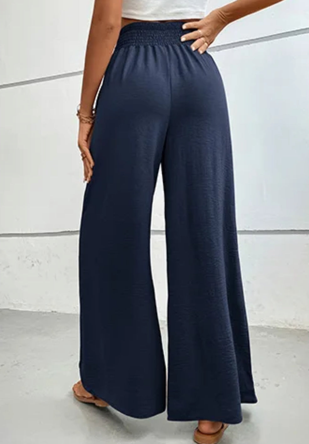 palazzo pants navy