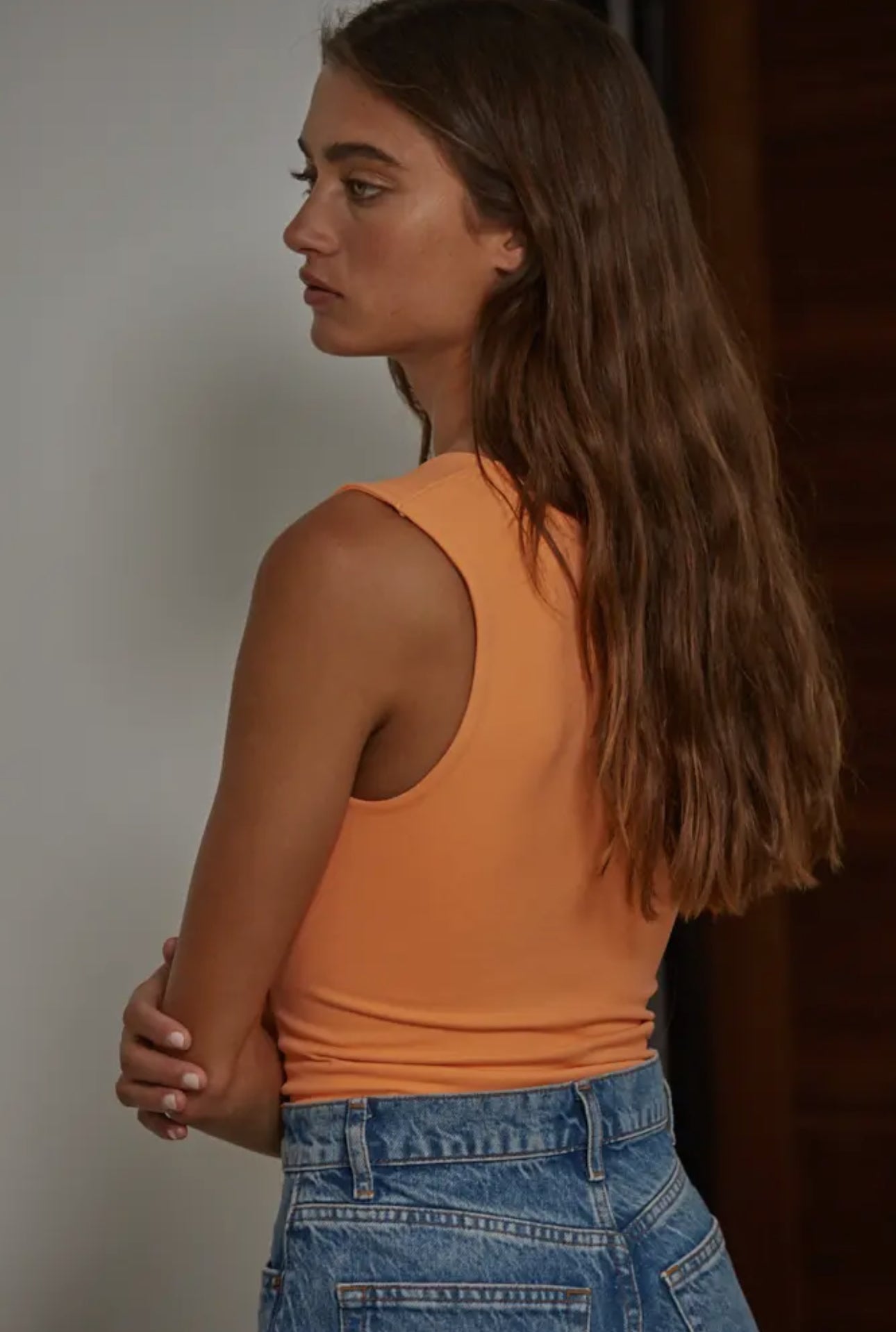 soft cami orange coral