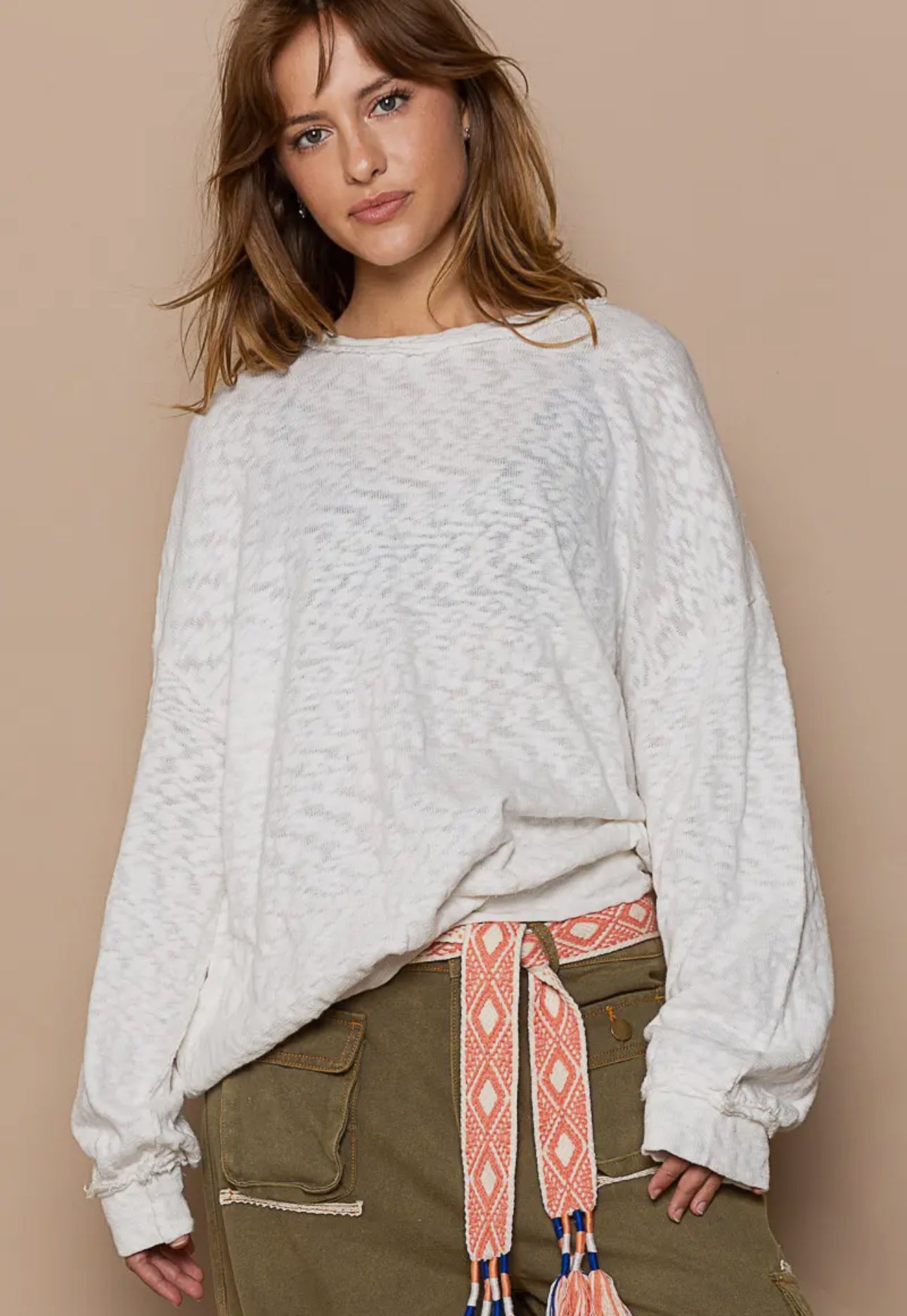 ivory pullover sweater