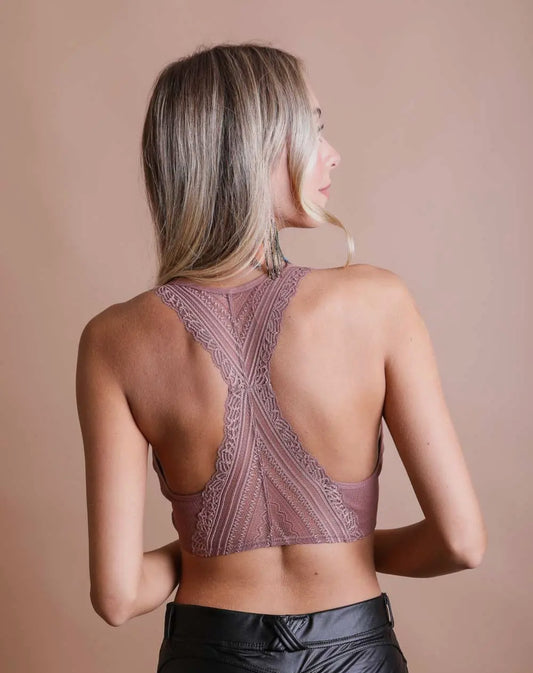 lace racerback bralette